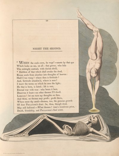 Pensieri notturni di Young, Pagina 19, Emblema di ciò che risveglierà i morti da William Blake